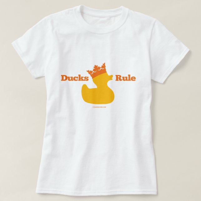 Ducks Rule (Girlie) T-Shirt (Design Front)