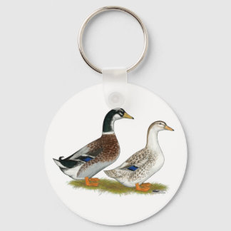 Ducks: Silver Appleyard Keychain