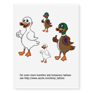 Ducks transfers and temporary tattoos