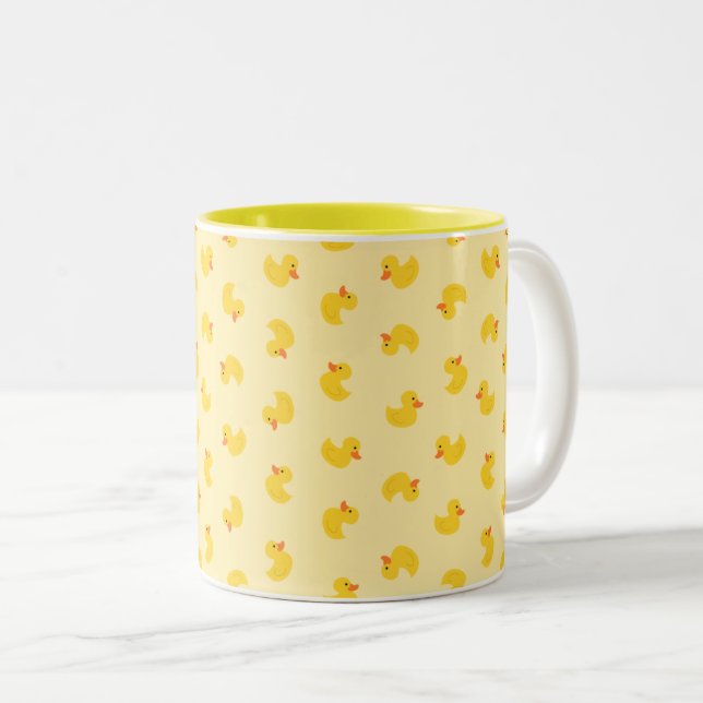 Ducks Two-Tone Coffee Mug (Front Right)