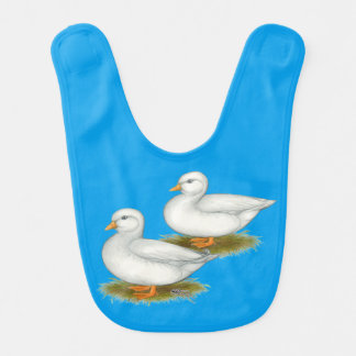 Ducks:  White Calls Baby Bib