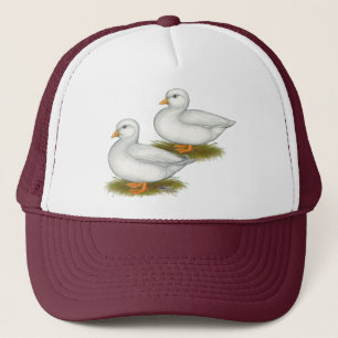Ducks: White Calls Trucker Hat