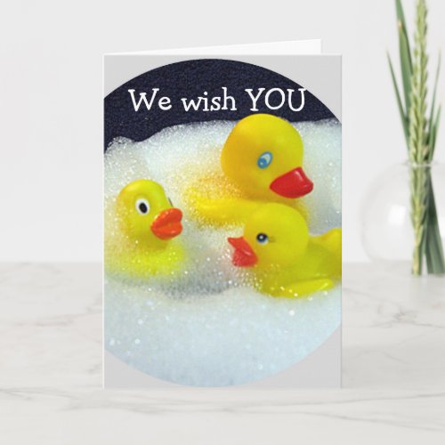 DUCKS WISH YOU A HAPPY 1st BIRTHDAY Card