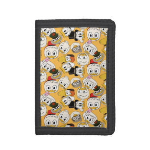 DuckTales Character Pattern Tri-fold Wallet