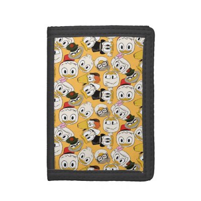 DuckTales Character Pattern Trifold Wallet
