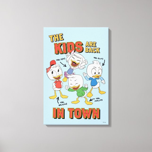 DuckTales | The Kids are Back in Town Canvas Print (Front)