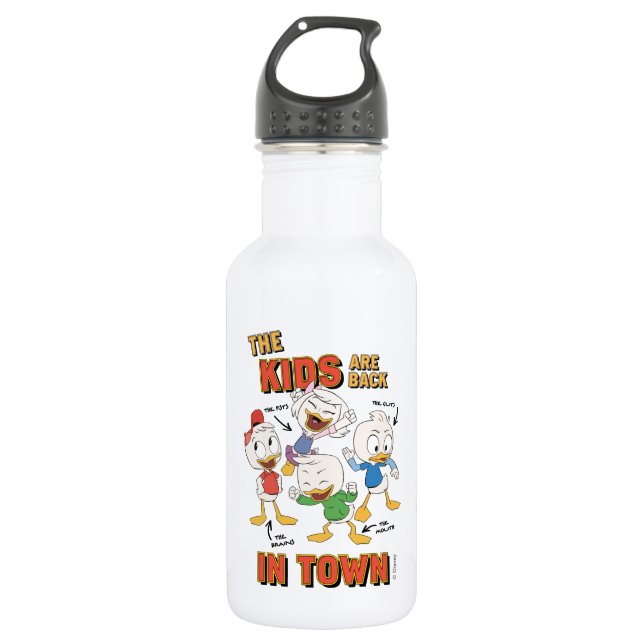 DuckTales | The Kids are Back in Town Stainless Steel Water Bottle (Front)