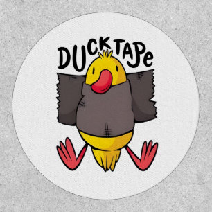 Ducktape Funny Kawaii Duck Wrapped in Tape Patch
