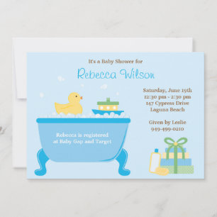 Ducky Baby Shower Invitation