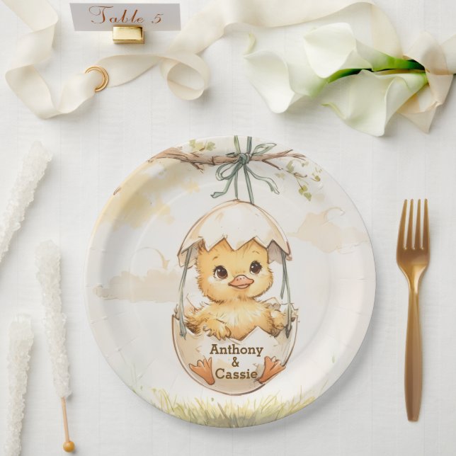Ducky Baby Shower  Paper Plates (Wedding)
