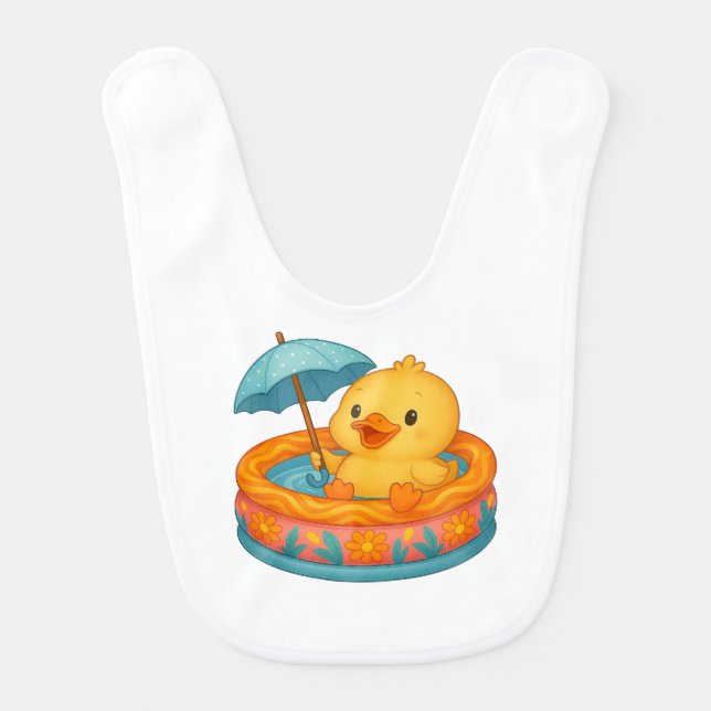 Ducky Bath Time Bib (Front)