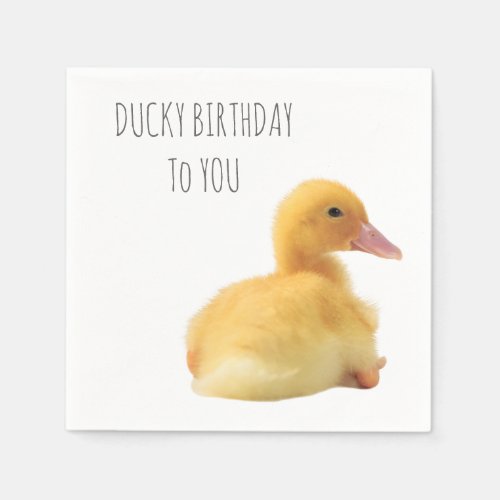 Ducky Birthday Napkins