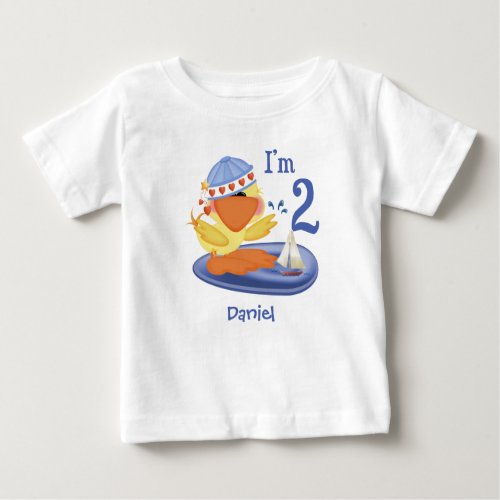 Ducky Boy 2nd Birthday Baby T_Shirt