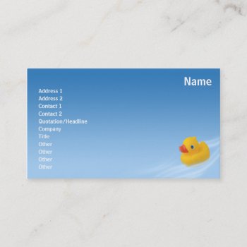 Ducky - Business Business Card by ZazzleProfileCards at Zazzle