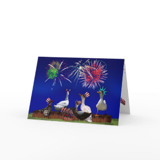 Ducky Celebration for the 4th of July Card