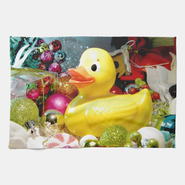 Ducky Christmas I Towel (Horizontal)
