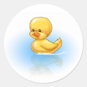 Ducky Classic Round Sticker