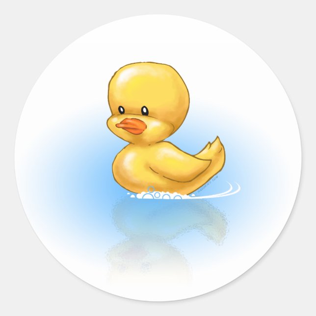 Ducky Classic Round Sticker (Front)