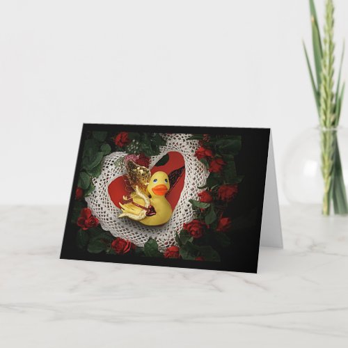 Ducky Cupid Holiday Card