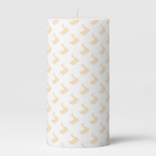 Ducky Duck Kids White Pillar Candle