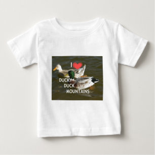 Ducky duck mountains. baby T-Shirt