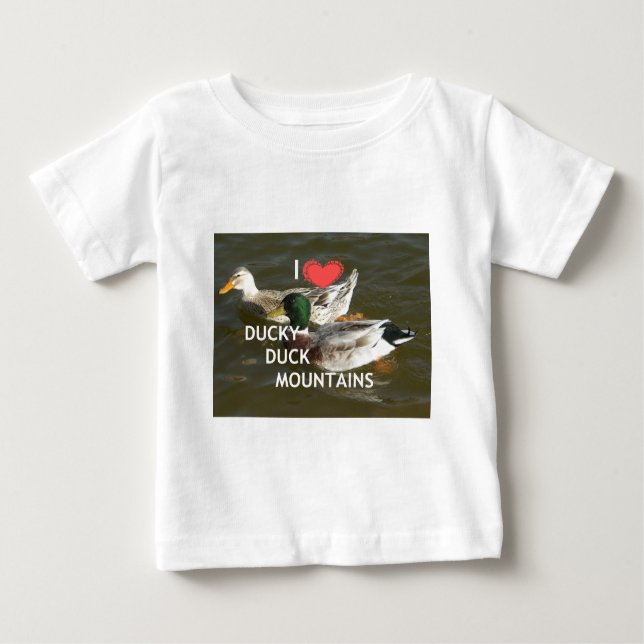 Ducky duck mountains. baby T-Shirt (Front)