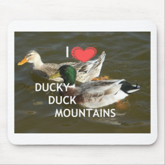 Ducky duck mountains. mouse pad