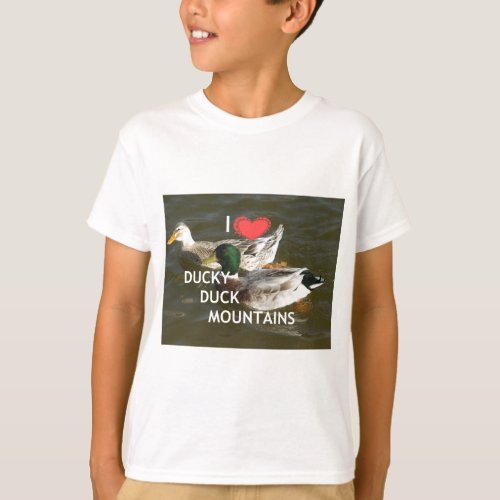 Ducky duck mountains T_Shirt