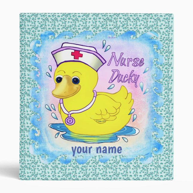 Ducky Nurse 3 Ring Binder (Front)