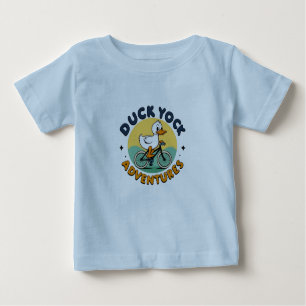 Ducky Rider Cute Cartoon Bicycle T-Shirt