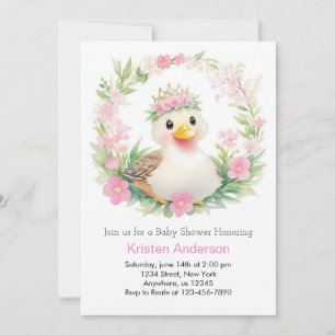 Ducky Wonders: A Baby Shower for Girls Invitation