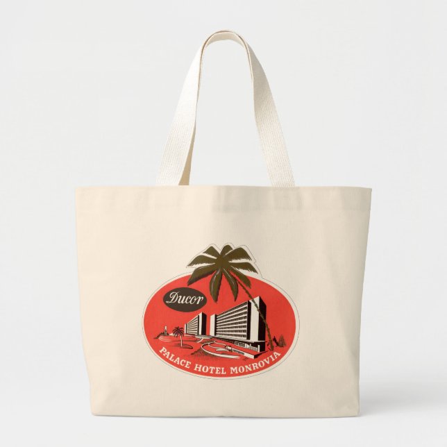 Ducor Palace Hotel Monrovia Large Tote Bag (Front)
