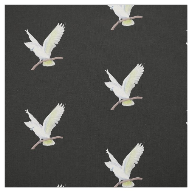 DuCorps Cockatoo Parrot Fabric (Swatch)