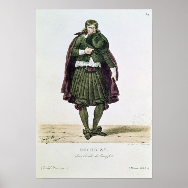 Ducroisy in the title role of Tartuffe Poster (Front)