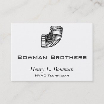Duct Elbow Business Card by TerryBain at Zazzle