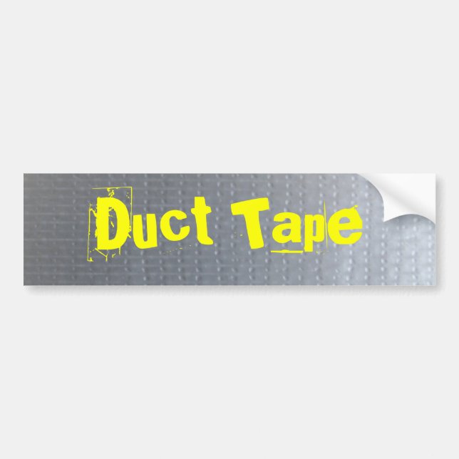Duct Tape Bumper Sticker (Front)