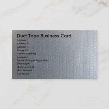 Duct Tape Business Card by Bro_Jones at Zazzle