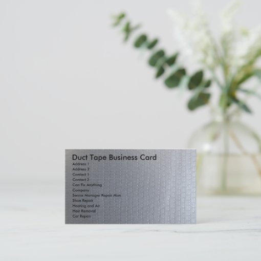 Duct Tape Business Card Zazzle