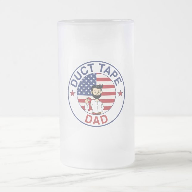 Duct Tape Dad - Beer Frosted Mug  (Center)