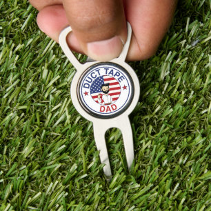 Duct Tape Dad Divot Tool Bottle Opener with Marker
