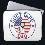 Duct Tape Dad - Laptop Sleeve<br><div class="desc">For the dad who can fix anything—with duct tape! Celebrate the legendary problem-solving powers of dads with Duct Tape Dad Father’s Day gifts! Inspired by the hilarious rhyming adventure Duct Tape Dad by Binky Wellington, this design is perfect for any father who believes duct tape is the ultimate tool for...</div>