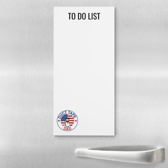 Duct Tape Dad - Magnetic Notepad (In Situ)