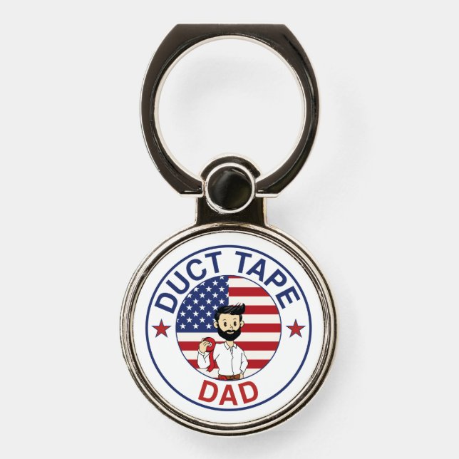Duct Tape Dad - Phone Ring Holder & Stand (Front)
