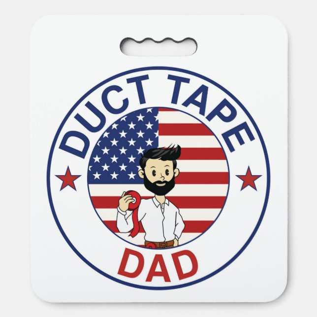 Duct Tape Dad - Stadium Seat Cushion (Front Vertical)