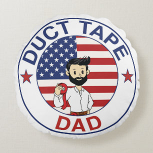 Duct Tape Dad - Throw Pillow