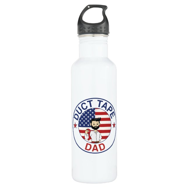 Duct Tape Dad - Water Bottle (Front)