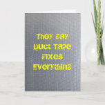 Duct Tape Get Well Soon Card at Zazzle
