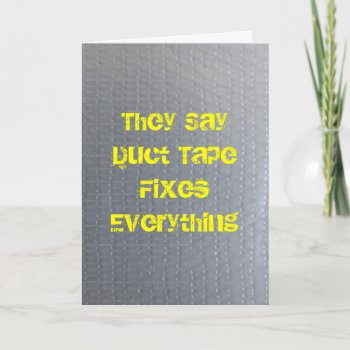 Duct Tape Get Well Soon Card by Bro_Jones at Zazzle