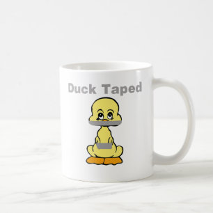 Duct Tape Humor Yellow Duck Taped Coffee Mug