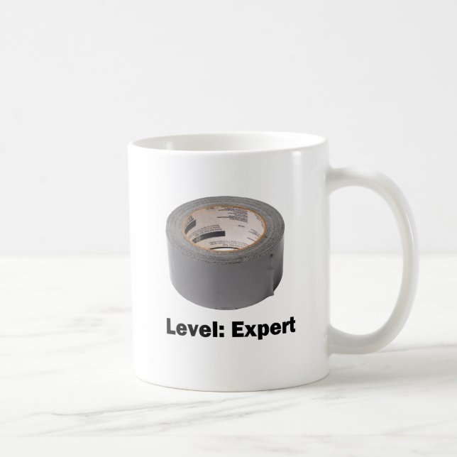 Duct Tape Level Expert Coffee Mug (Right)